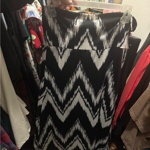 Black and White Chevron Women's Dress